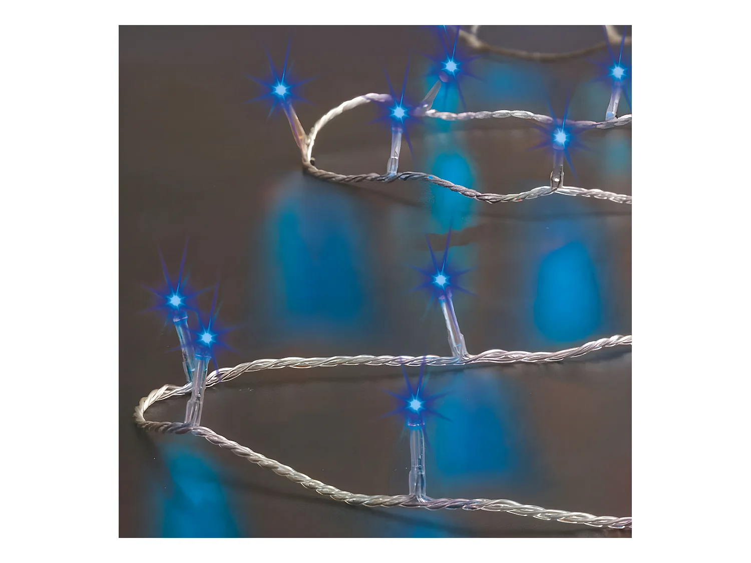 Guirlande Lumineuse Extérieur 50 mètres 500 LED Bleu et 8 jeux de lumière