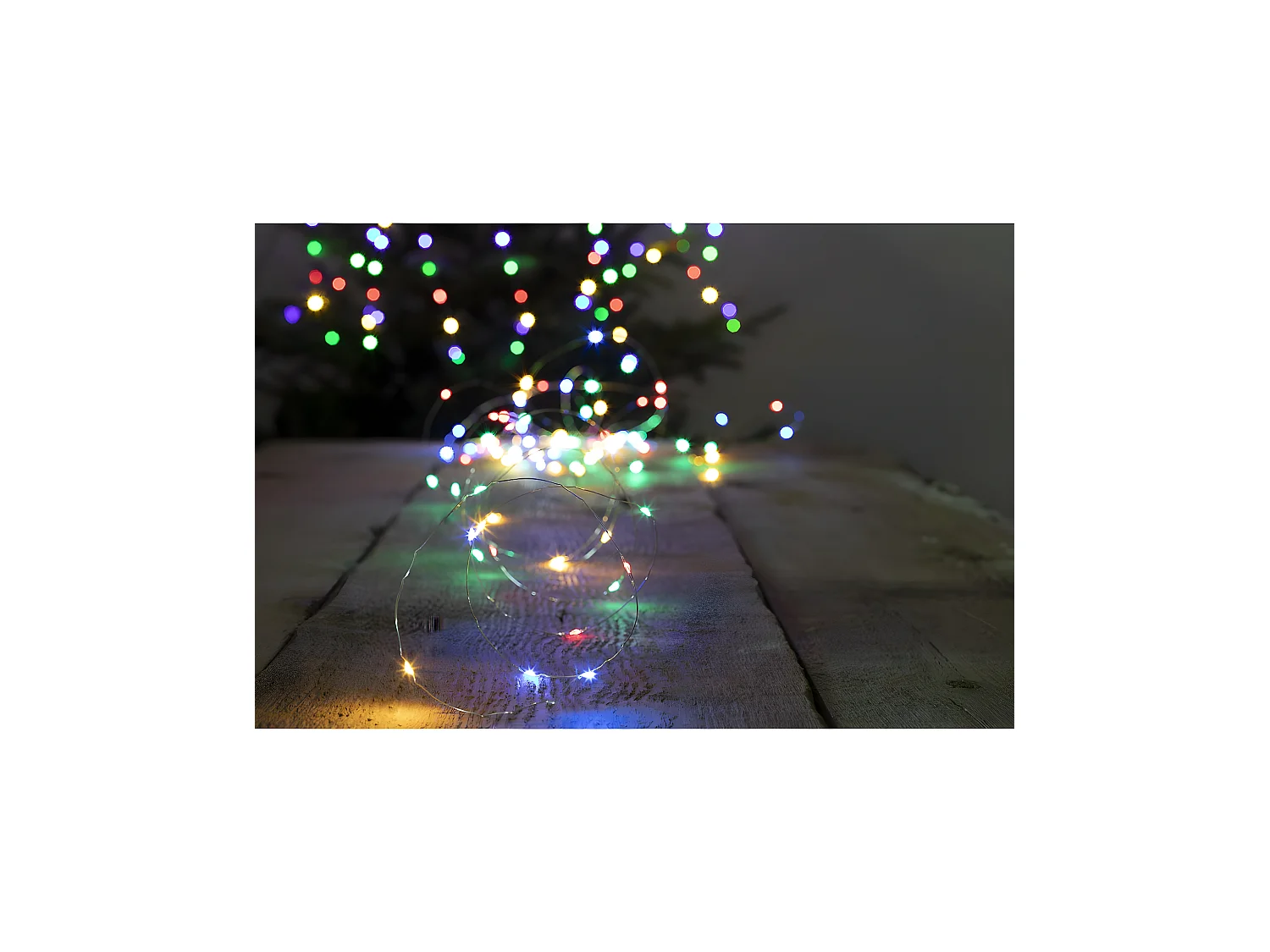 Guirlande lumineuse solaire 30 mètres 300 MicroLED Multicolore 8 jeux de lumière