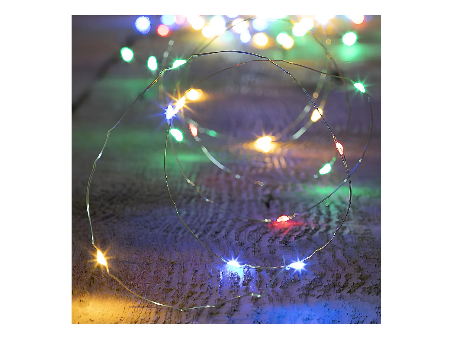 Guirlande lumineuse solaire 30 mètres 300 MicroLED Multicolore 8 jeux de lumière