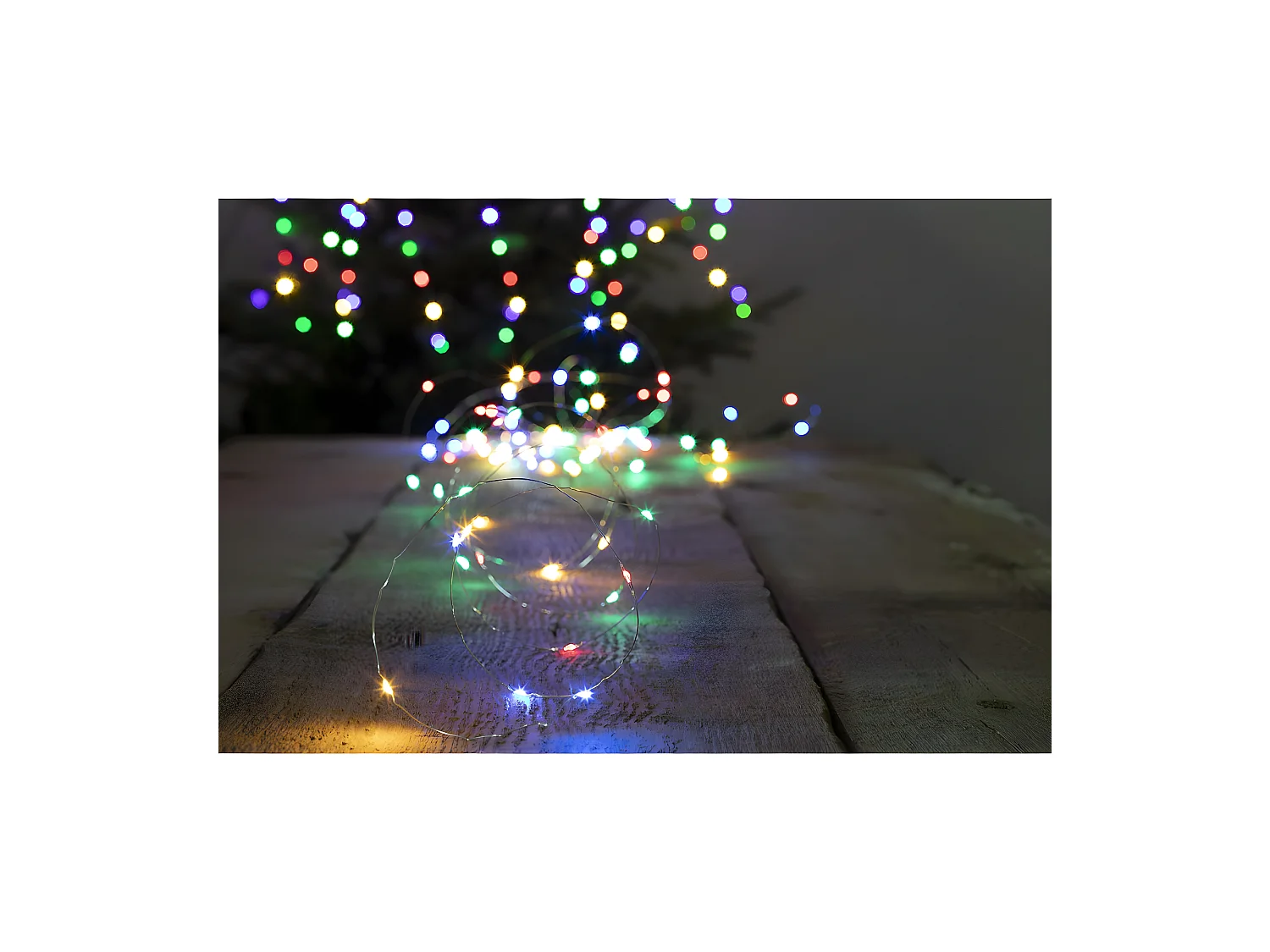 Guirlande lumineuse solaire 30 mètres 300 MicroLED Multicolore 8 jeux de lumière