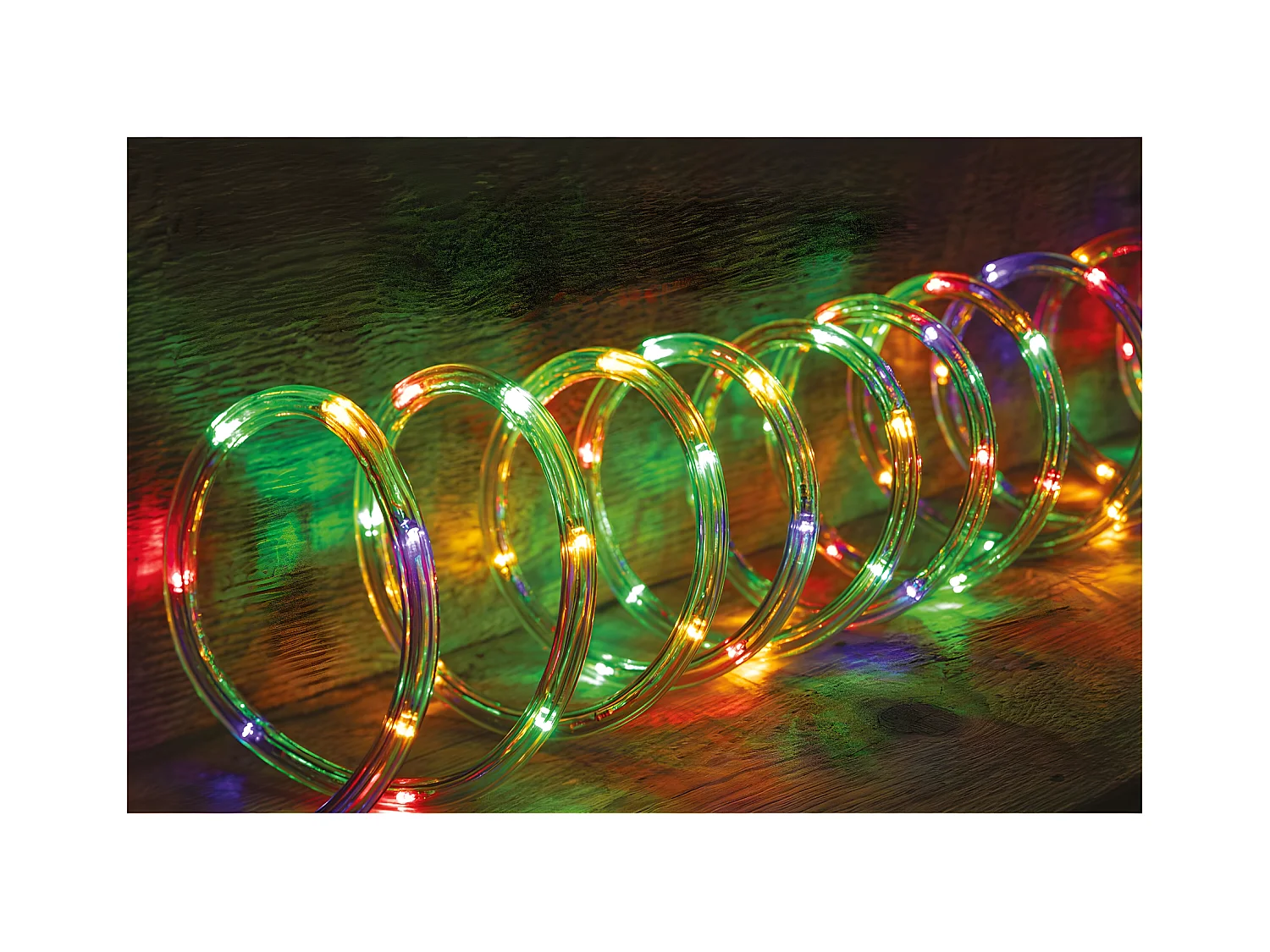 Guirlande Lumineuse Extérieur Tube 24 m 432 LED Multicolore 8 jeux de lumière