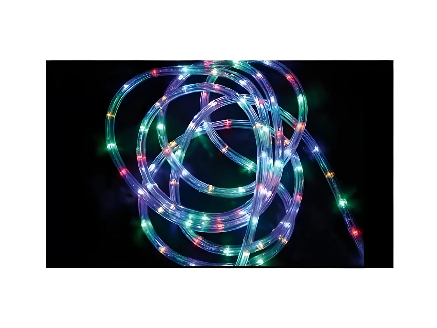 Guirlande Lumineuse Extérieur Tube 24 m 432 LED Multicolore 8 jeux de lumière