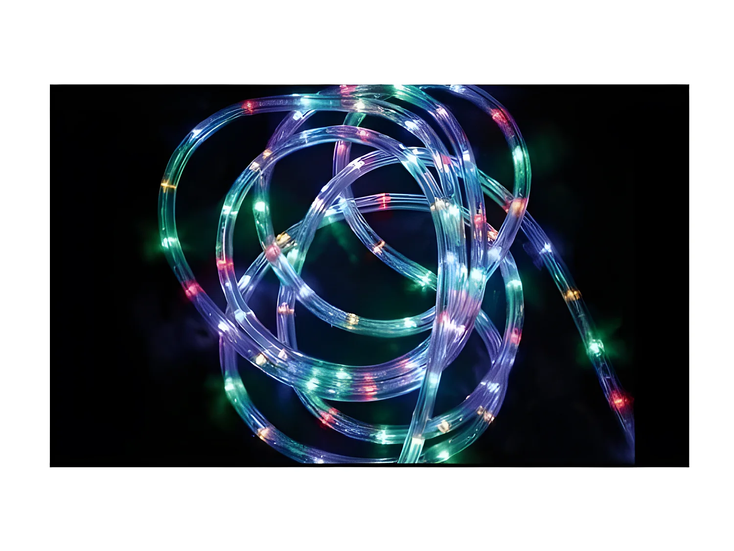Guirlande Lumineuse Extérieur Tube 24 m 432 LED Multicolore 8 jeux de lumière