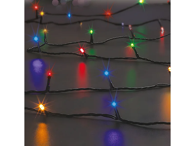 Guirlande lumineuse  solaire 5 Mètres 50 LED Multicolore 8 jeux de lumière