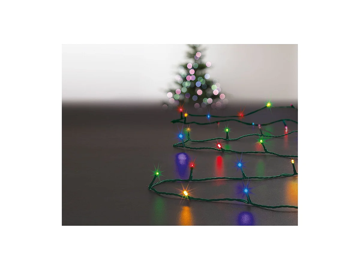 Guirlande LumineuseExtérieur 10 mètres 100 LED Multicolore 8 jeux de lumière