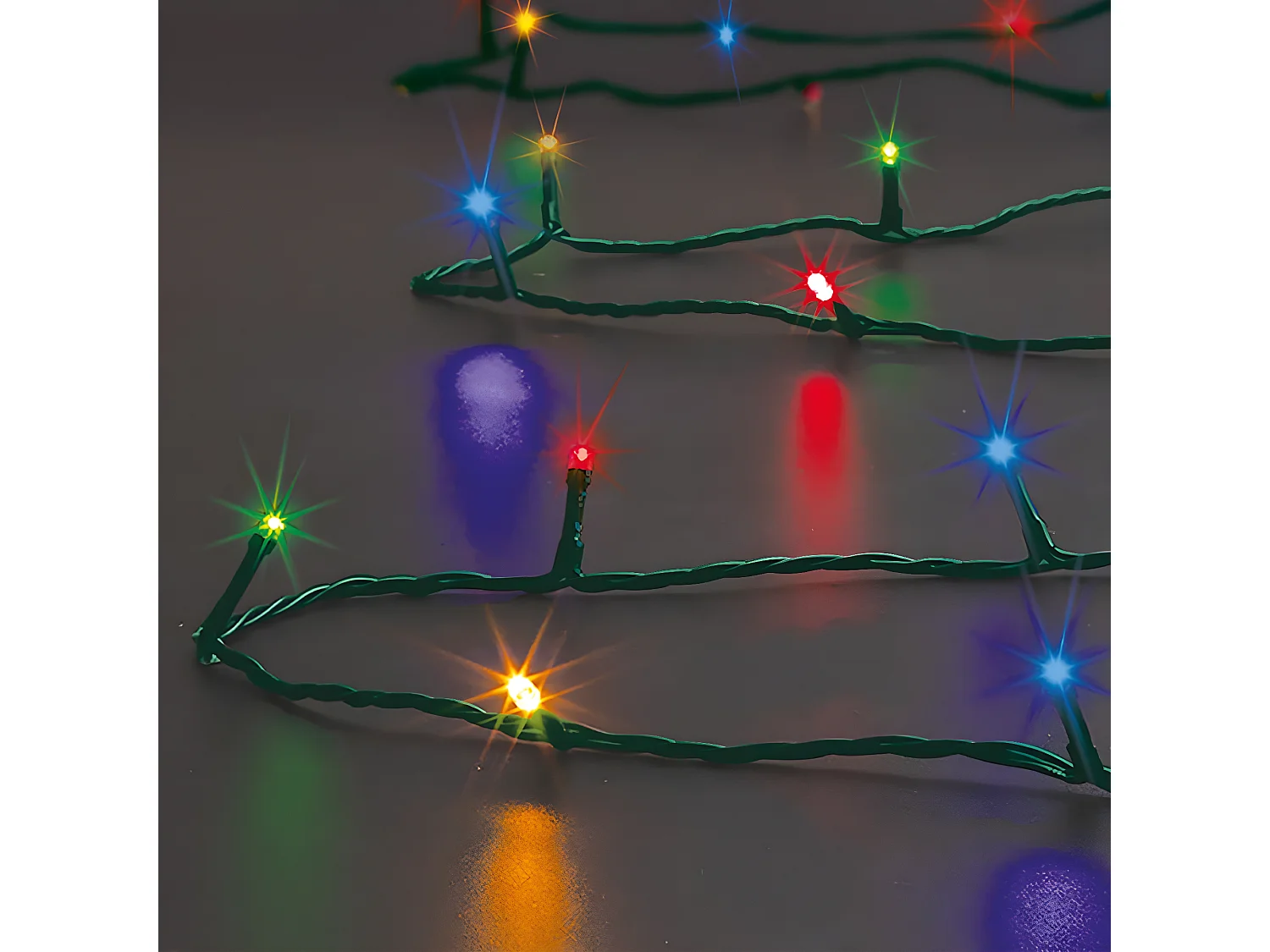 Guirlande LumineuseExtérieur 10 mètres 100 LED Multicolore 8 jeux de lumière