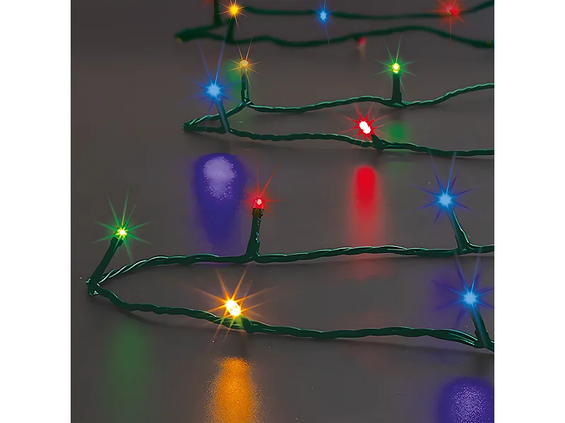 Guirlande LumineuseExtérieur 10 mètres 100 LED Multicolore 8 jeux de lumière