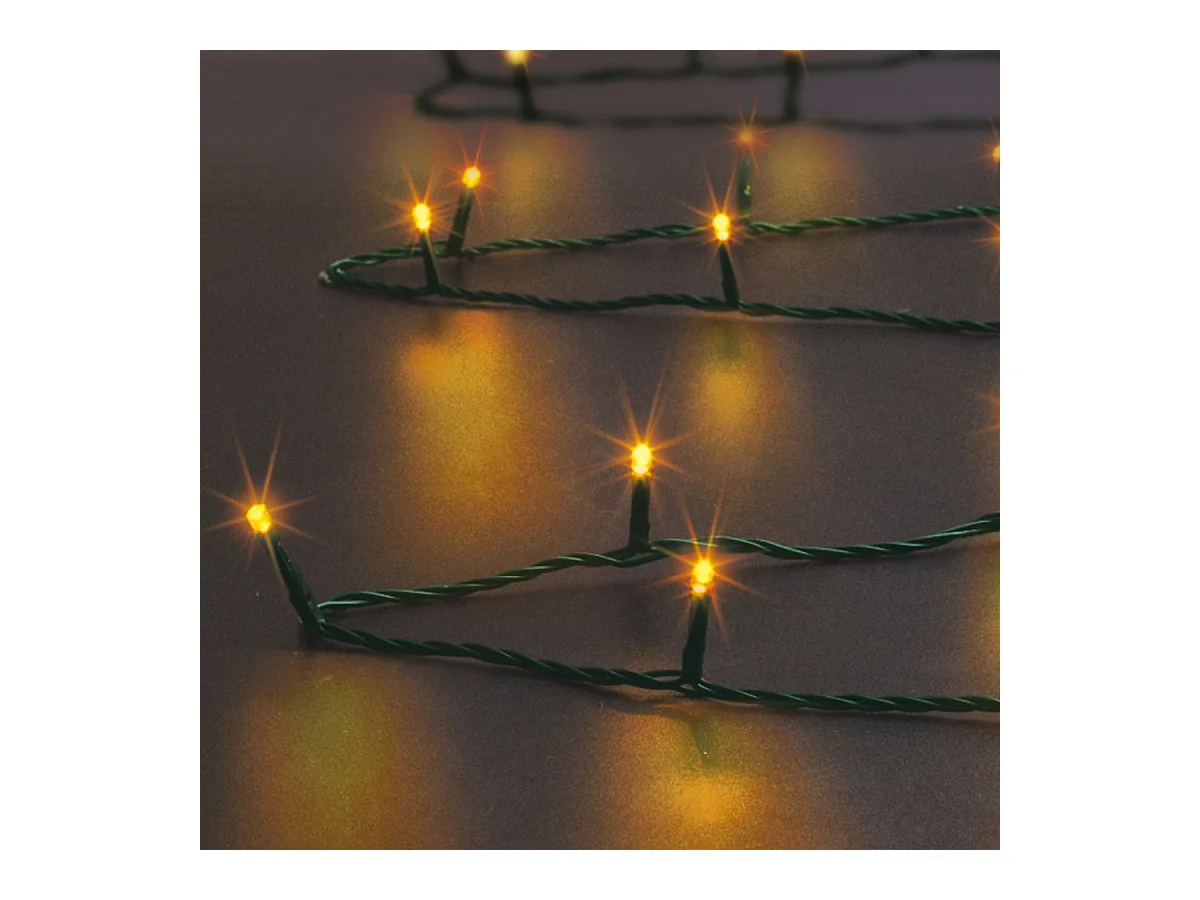 Guirlande lumineuse solaire 5 Mètres 50 LED Blanc chaud 8 jeux de lumière