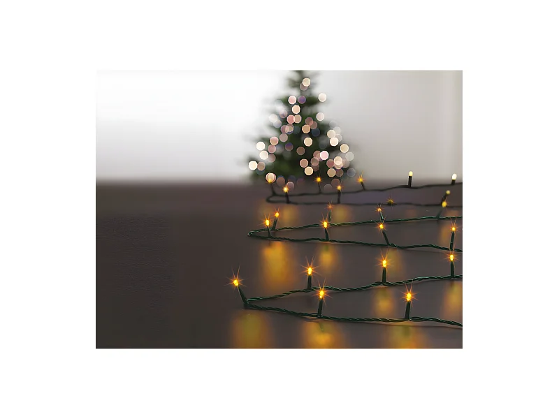 Guirlande lumineuse Extérieur programmable 7 mètres 96 LED Blanc chaud