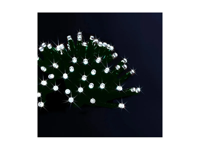 Guirlande lumineuse solaire 5 Mètres 50 LED Blanc froid 8 jeux de lumière