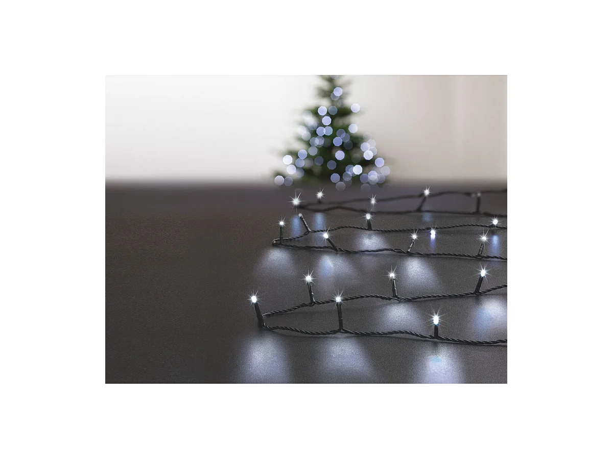 Guirlande Lumineuse Extérieur 18 m 180 LED Blanc froid 8 jeux de lumière