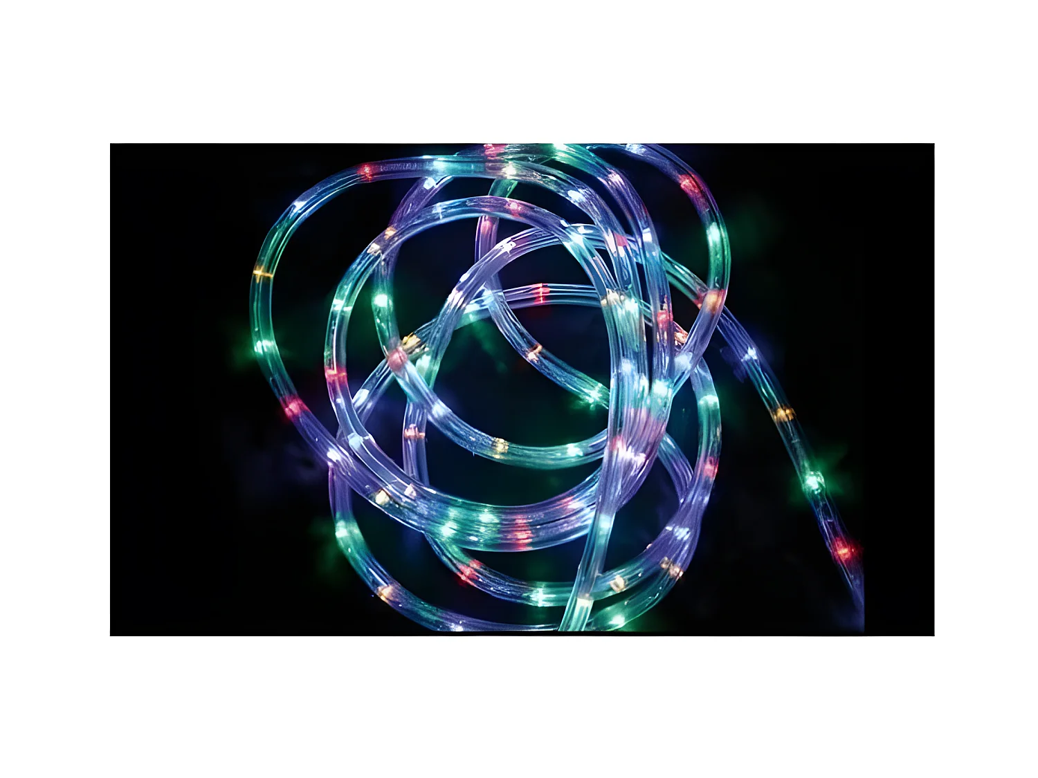 Guirlande Lumineuse Extérieur Tube 18 m 324 LED Multicolore 8 jeux de lumière