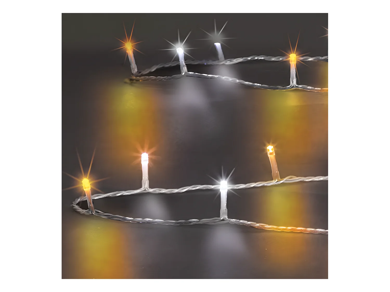 Guirlande Lumineuse 50 mètres 500 LED Blanc Froid & Chaud 8 jeux de lumière