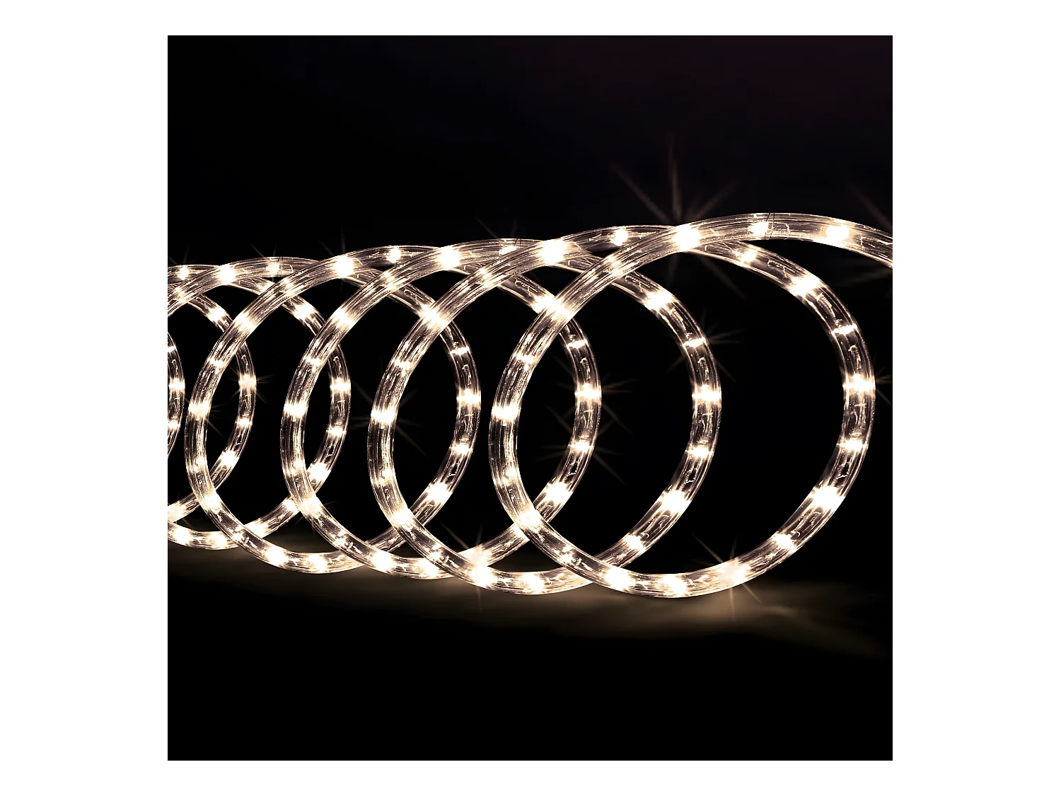 Guirlande Lumineuse Extérieur Tube 6 m 108 LED Blanc chaud 8 jeux de lumière