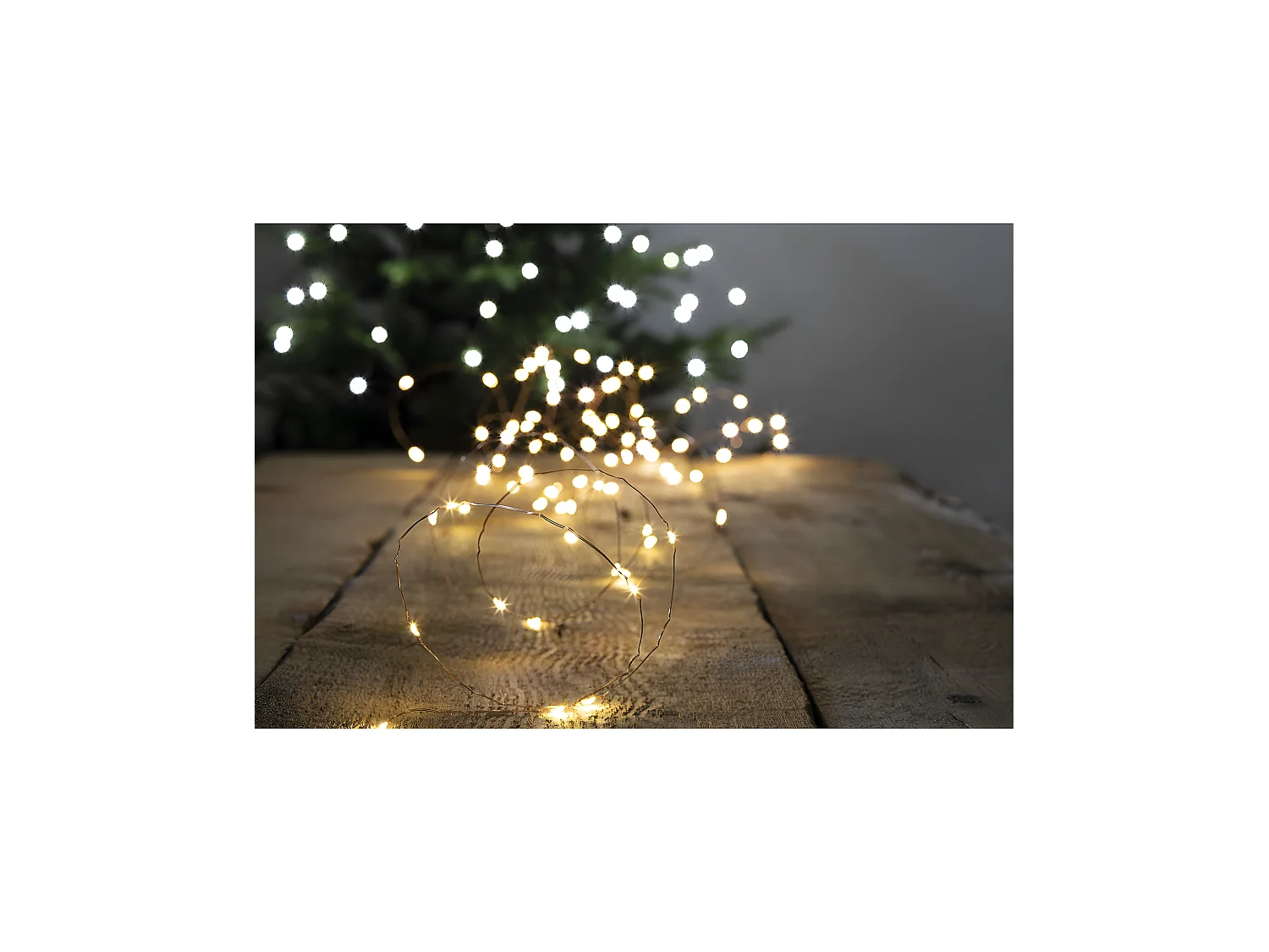 Guirlande Lumineuse Extérieur 20 m 200 MicroLED Blanc chaud 8 jeux de lumière