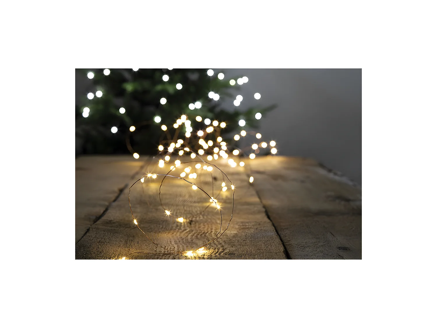 Guirlande Lumineuse Extérieur 20 m 200 MicroLED Blanc chaud 8 jeux de lumière