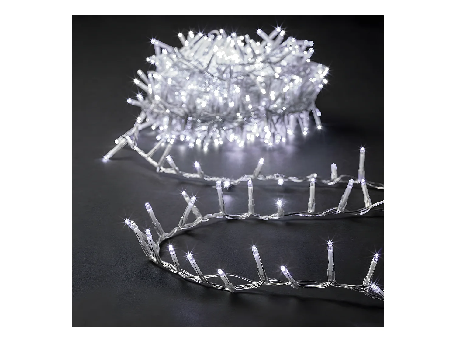 Guirlande Lumineuse Extérieur 25 m 1000 LED Blanc froid et 8 jeux de lumière