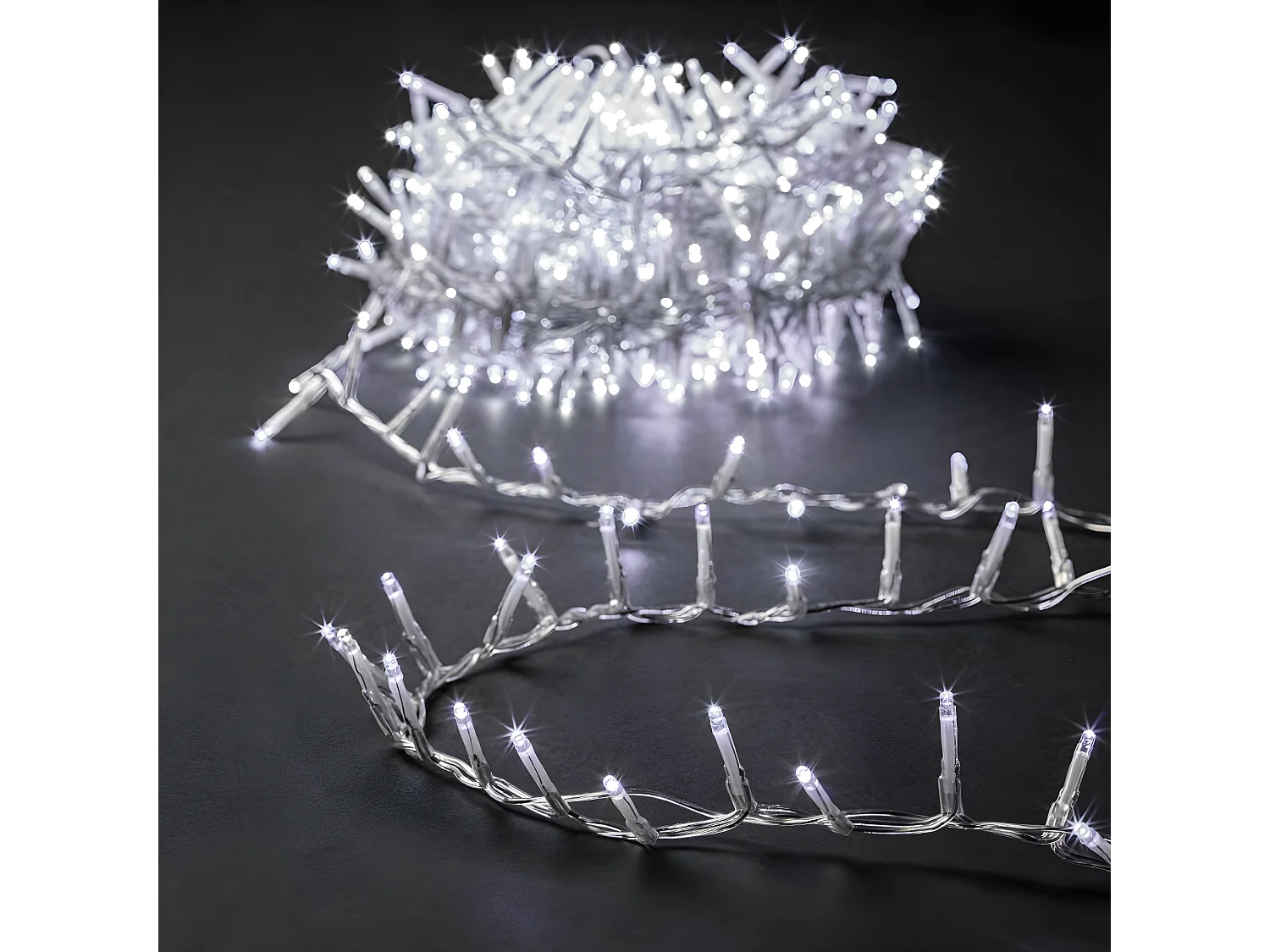 Guirlande Lumineuse Extérieur 25 m 1000 LED Blanc froid et 8 jeux de lumière