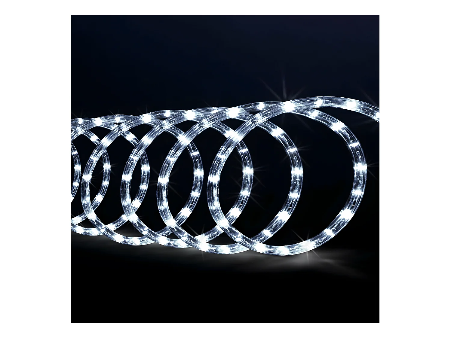 Guirlande Lumineuse Extérieur Tube 6 m 108 LED Blanc froid 8 jeux de lumière