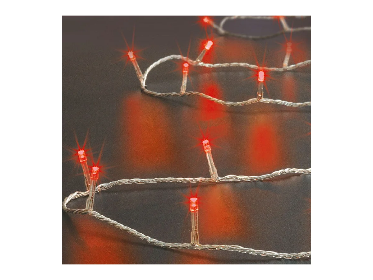 Guirlande Lumineuse Extérieur 20 mètres 200 LED Rouge et 8 jeux de lumière