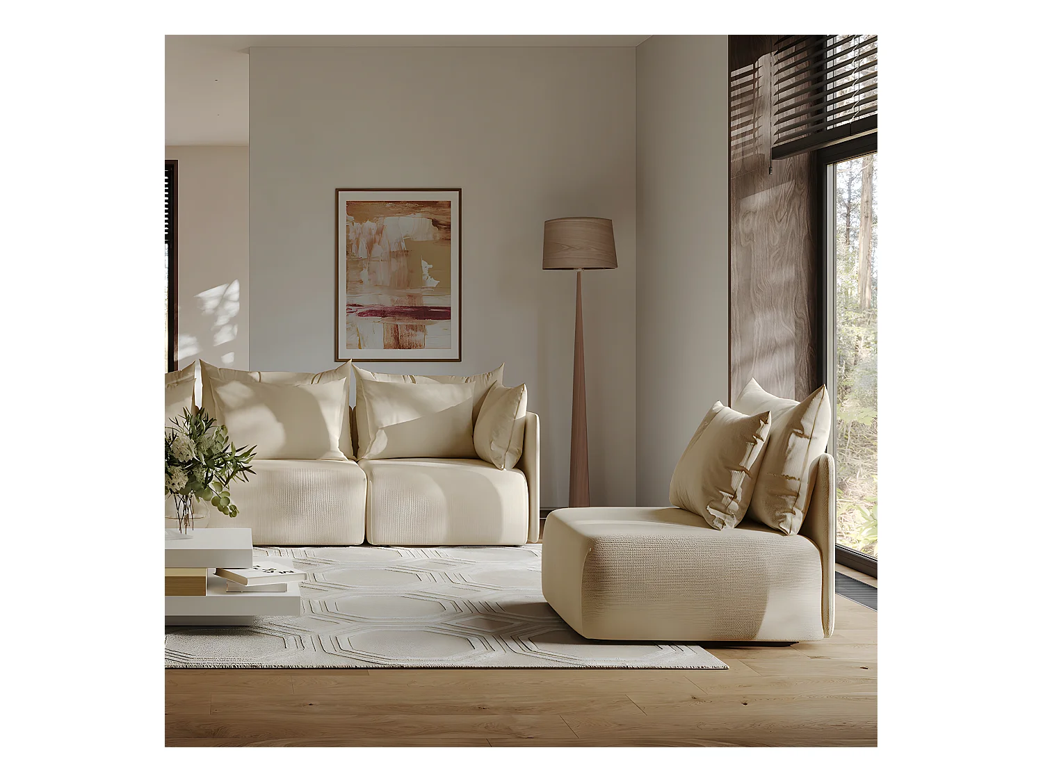 Lampadaire TOTEM LS - bois naturel - TEMAHOME