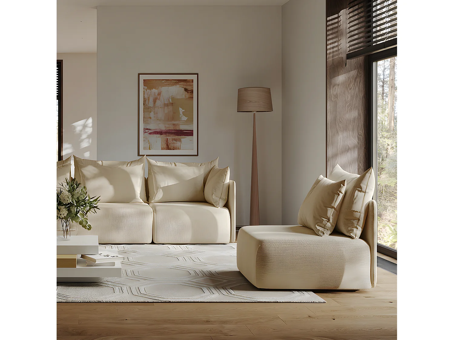 Lampadaire TOTEM LS - bois naturel - TEMAHOME