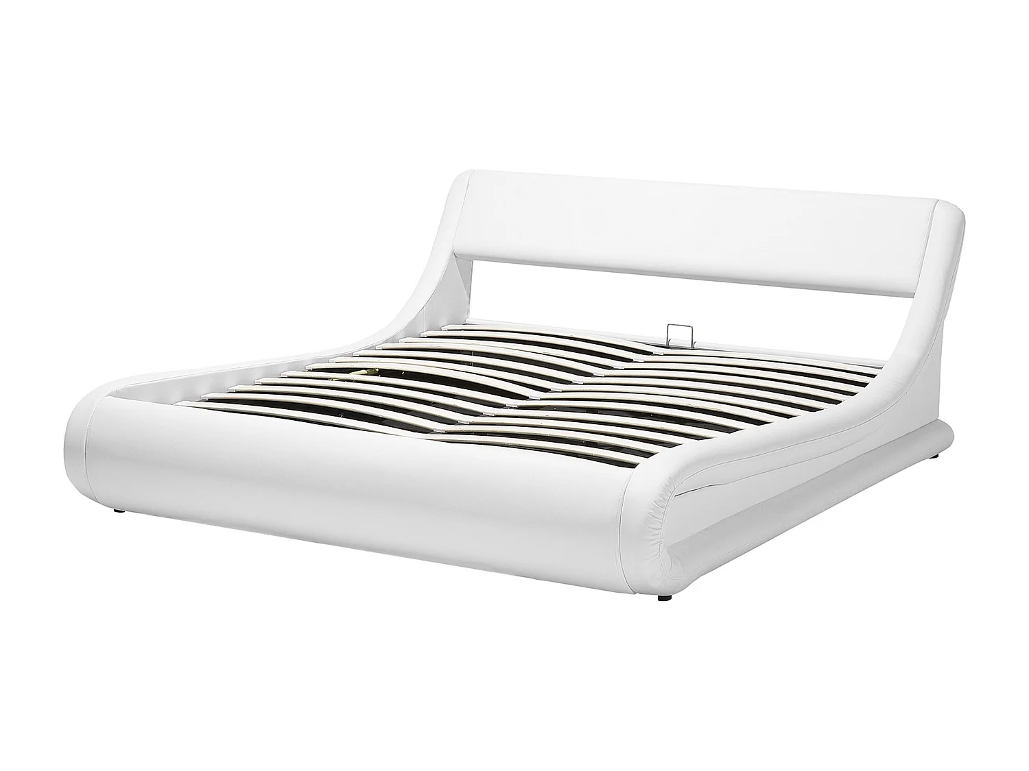 Bed met opbergruimte Kunstleer AVIGNON 160 x 200 cm Wit