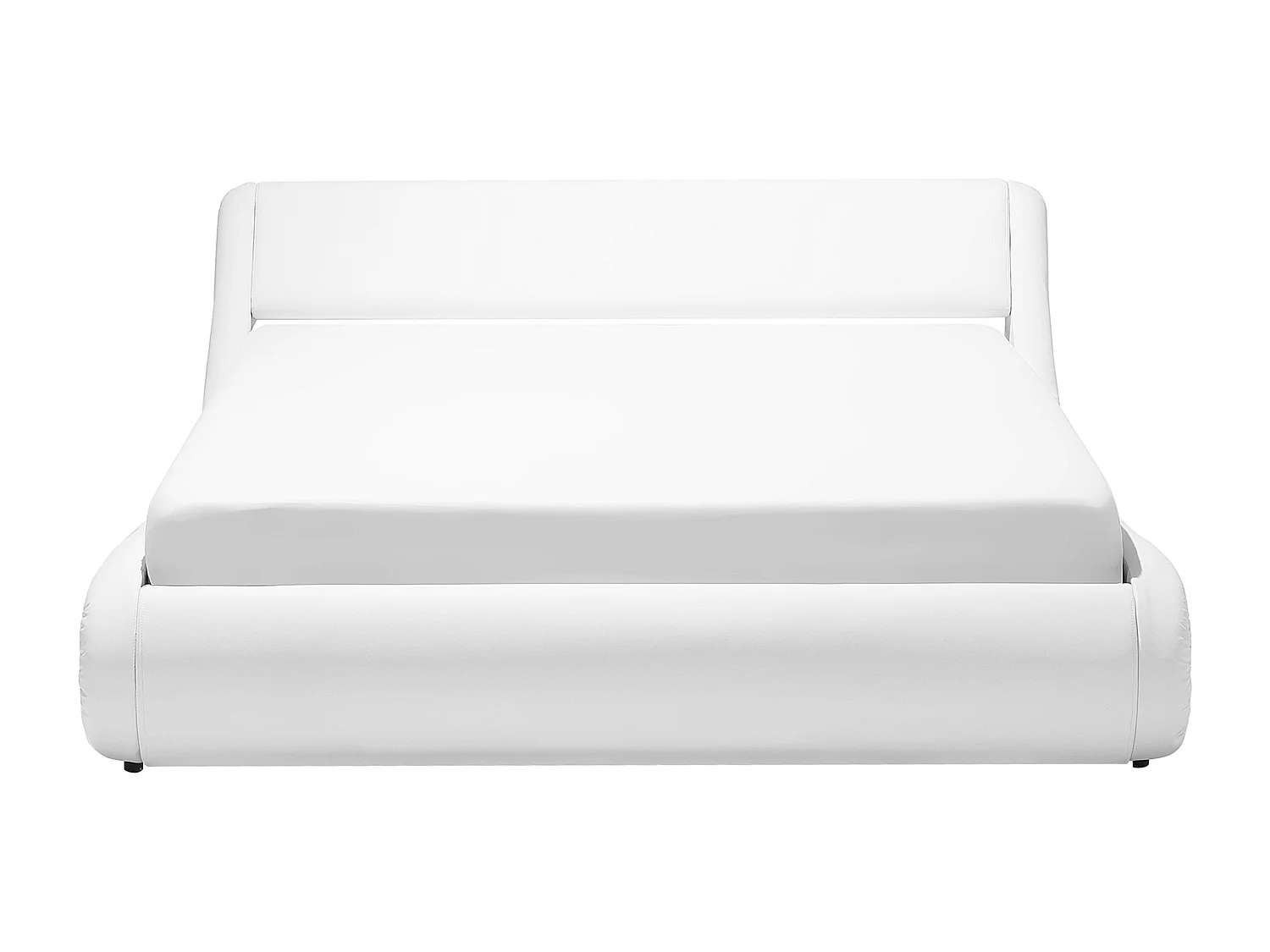 Bed met opbergruimte Kunstleer AVIGNON 160 x 200 cm Wit