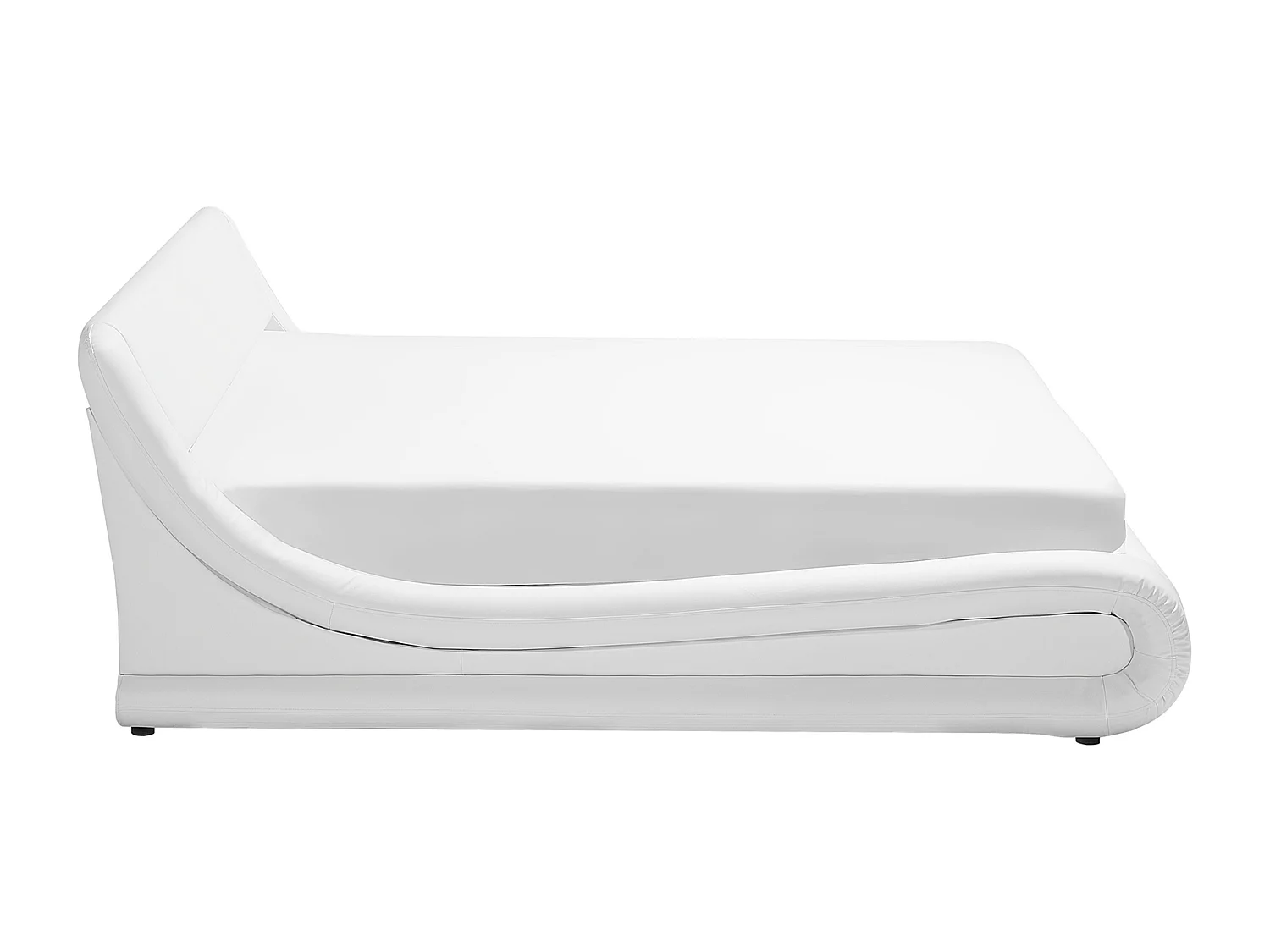 Bed met opbergruimte Kunstleer AVIGNON 160 x 200 cm Wit