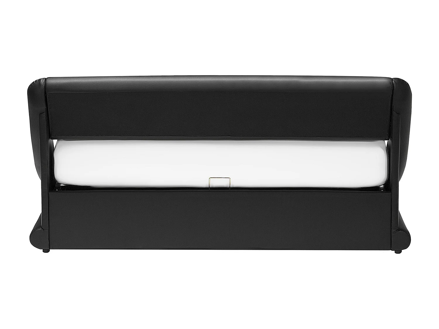 Bed met opbergruimte kunstleer zwart 160 x 200 cm AVIGNON