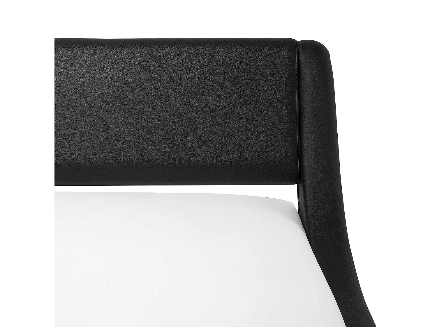 Bed met opbergruimte kunstleer zwart 160 x 200 cm AVIGNON