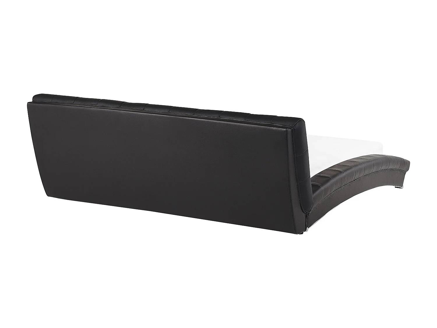 Lederbett schwarz Lattenrost 180 x 200 cm LILLE