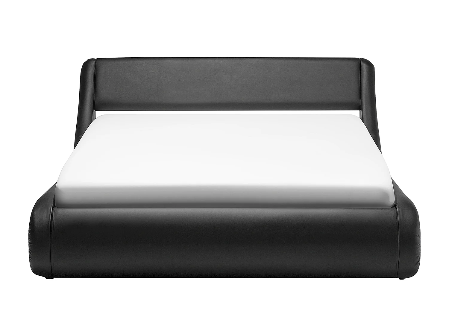 Bed met opbergruimte kunstleer zwart 180 x 200 cm AVIGNON