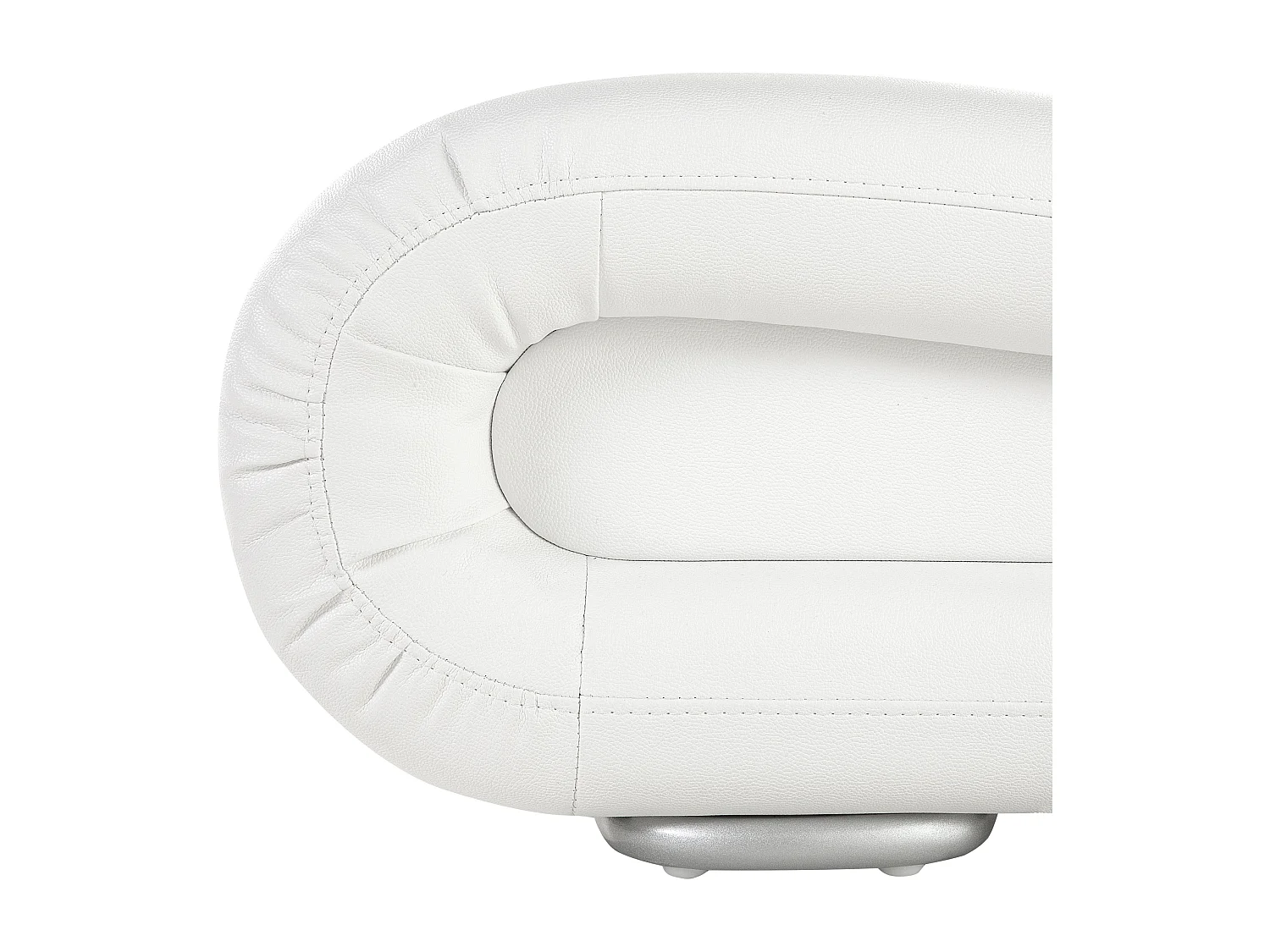 Lit japonais en cuir blanc 180x200 cm AVIGNON