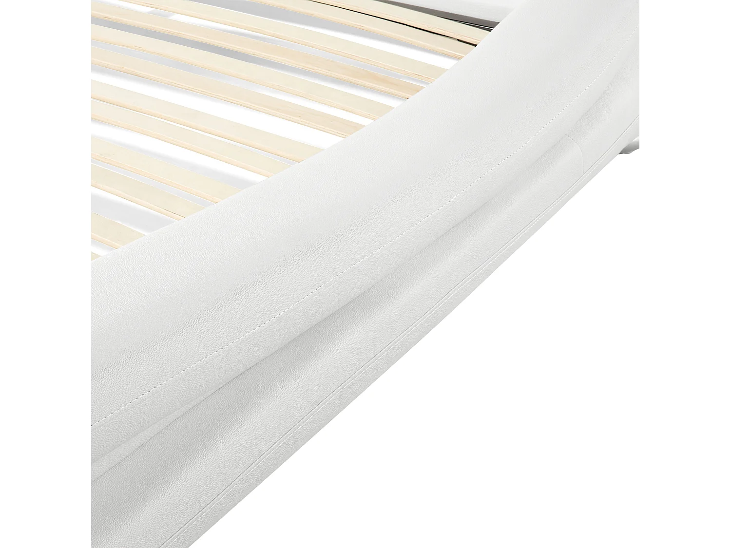 Lit japonais en cuir blanc 180x200 cm AVIGNON