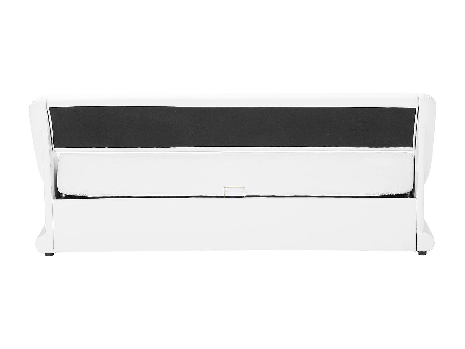 Bett mit Stauraum Kunstleder AVIGNON 180 x 200 cm Weiss