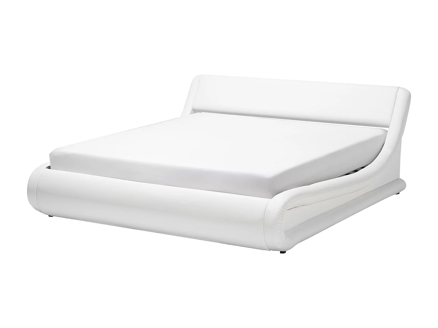 Bed met opbergruimte Kunstleer AVIGNON 180 x 200 cm Wit