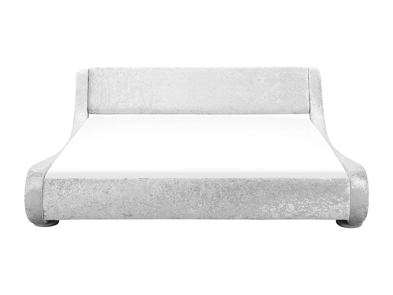 Bed Fluweel AVIGNON 180 x 200 cm Zilver
