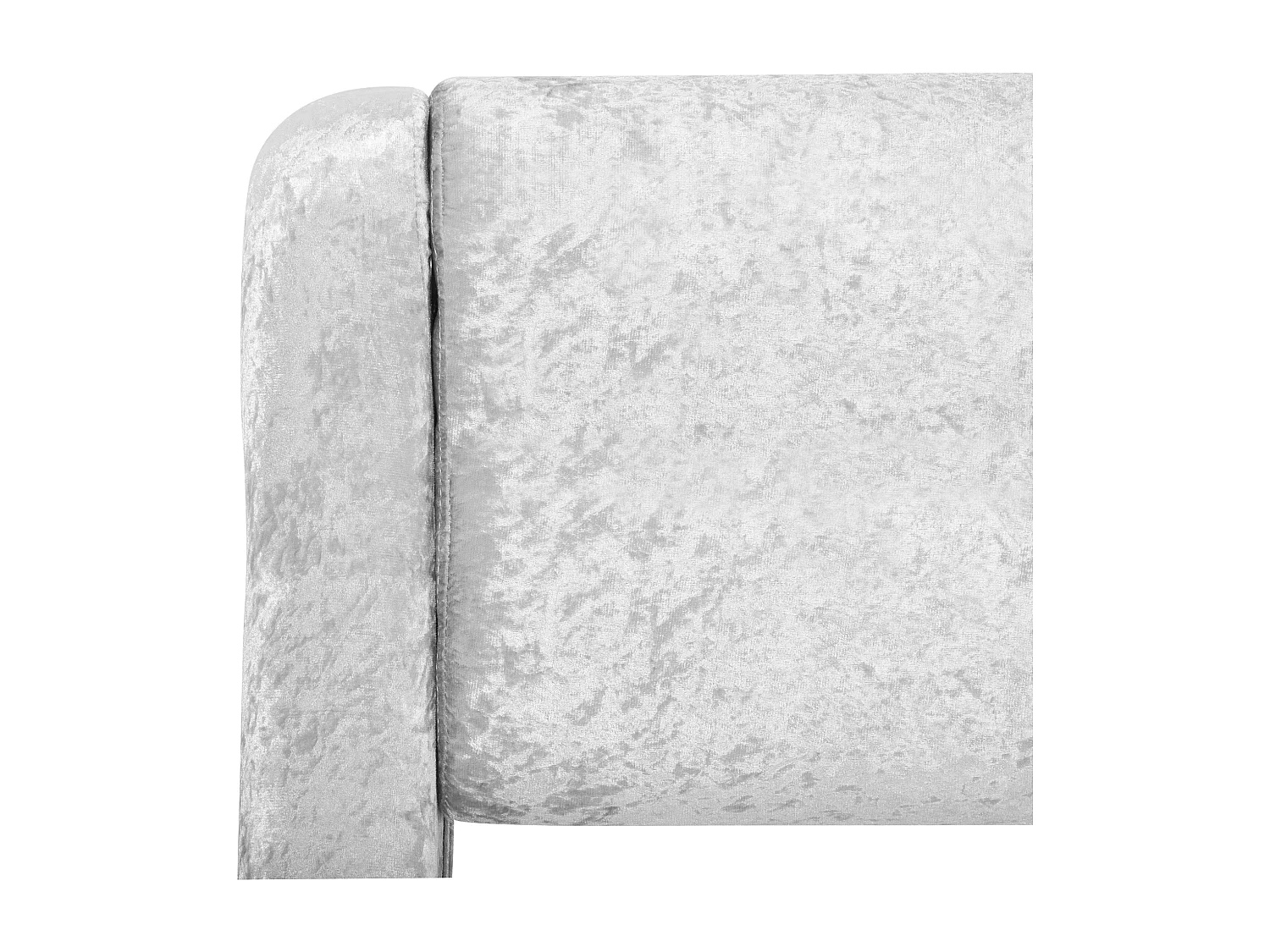 Bed Fluweel AVIGNON 180 x 200 cm Zilver