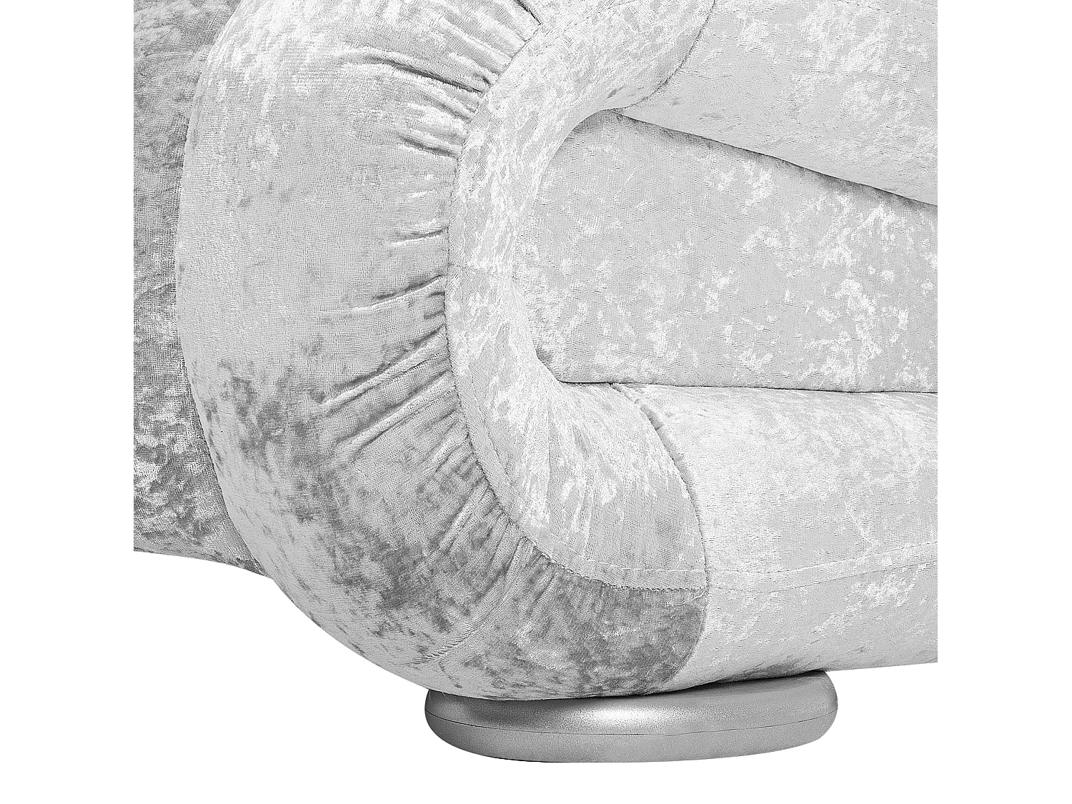 Bed Fluweel AVIGNON 180 x 200 cm Zilver