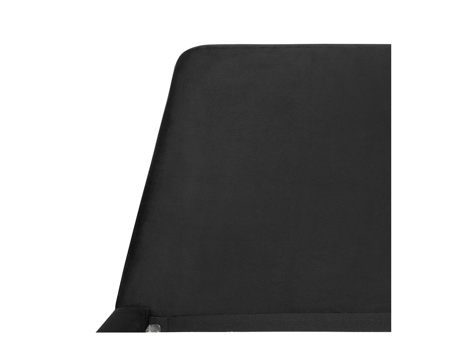 Lit avec sommier Velours VIENNE 180 x 200 cm Noir