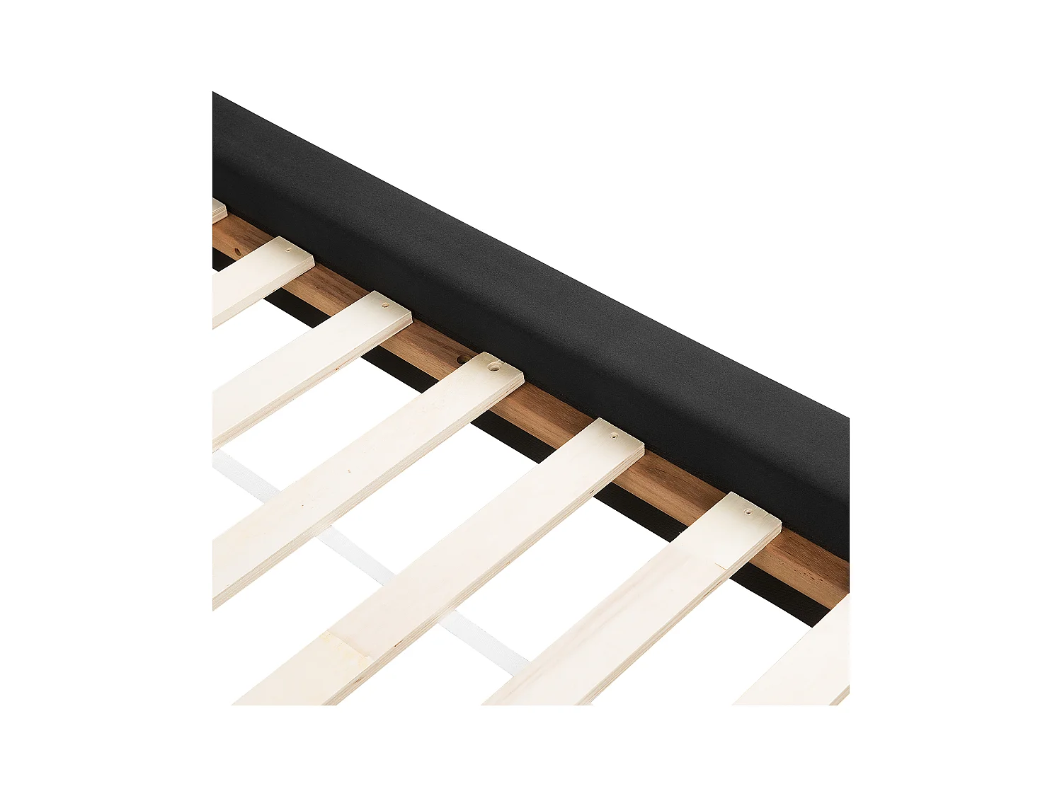 Lit avec sommier Velours VIENNE 180 x 200 cm Noir