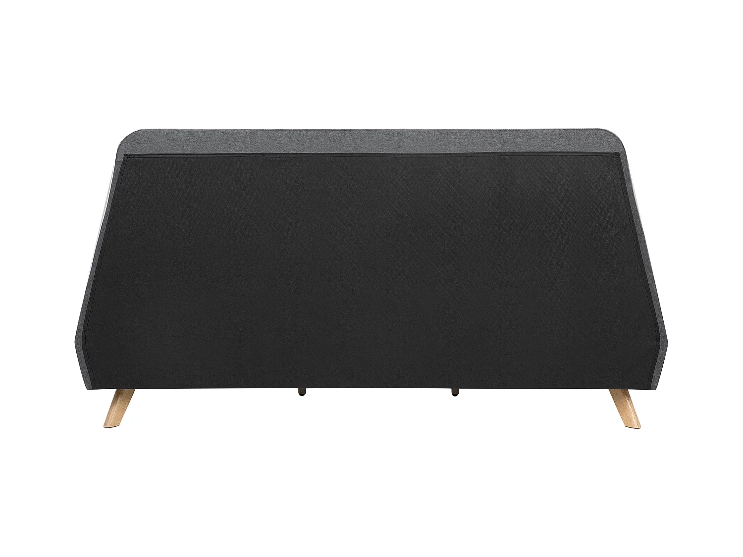 Polsterbett Leinenoptik grau Lattenrost 180 x 200 cm Vienne