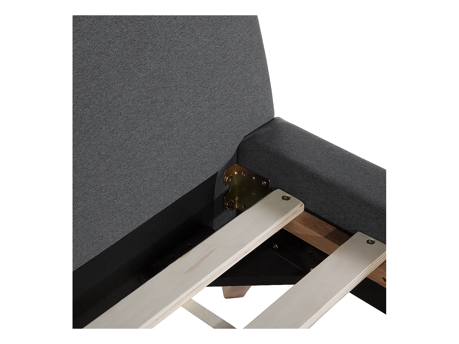 Polsterbett Leinenoptik grau Lattenrost 180 x 200 cm Vienne