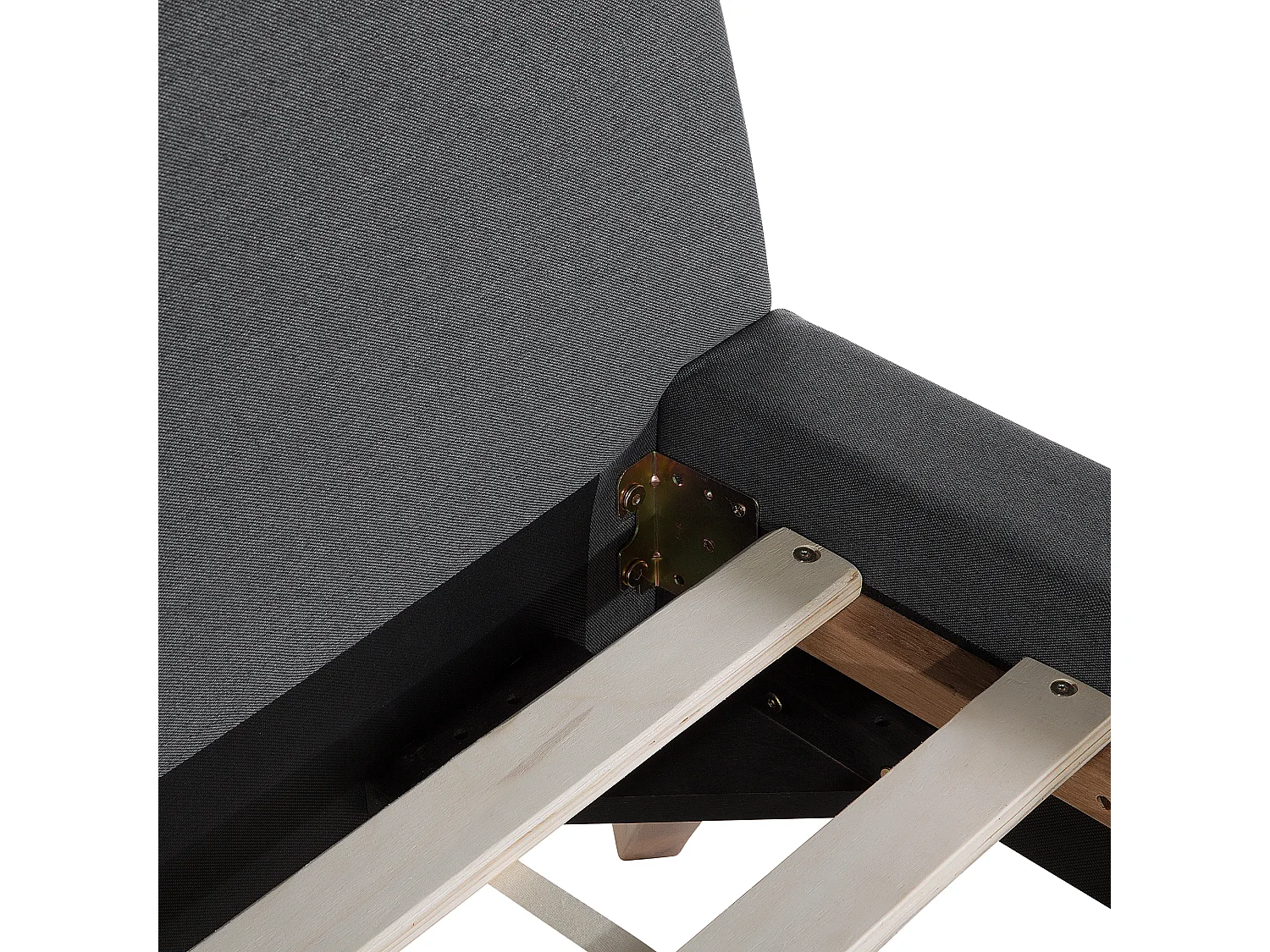 Lit avec sommier Tissu VIENNE 180 x 200 cm Gris