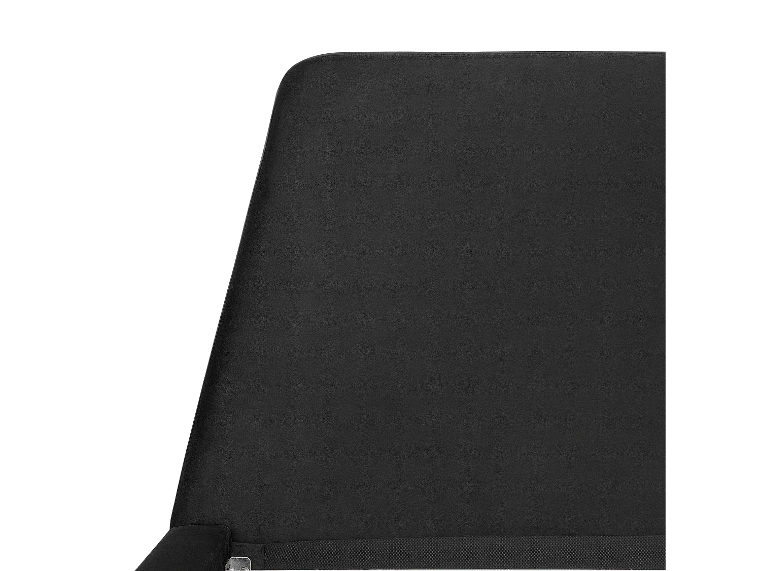Lit avec sommier Velours VIENNE 160 x 200 cm Noir