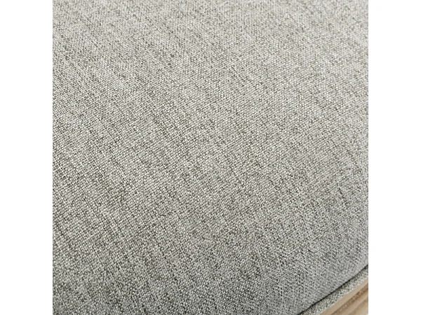 AGATHE - Chaise médaillon gris pieds bois(x2)