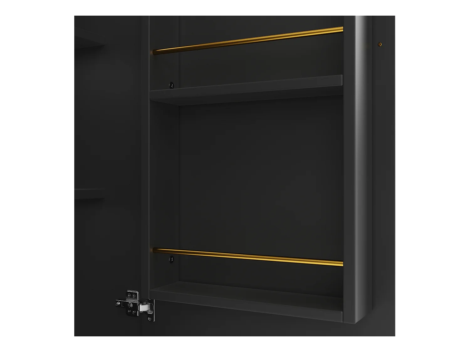 Mueble bar negro de 3 puertas - Mueble bar expandible con estantes de 3 niveles y espacio de almacenamiento - Divisores extraíbles