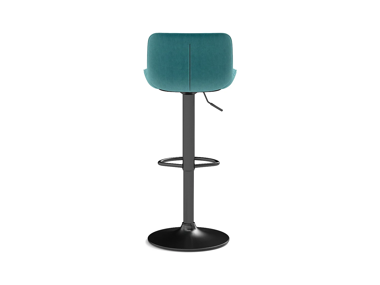 Lot de 2 tabourets de bar pivotants - hauteur réglable et pivotant à 360° - velours bleu