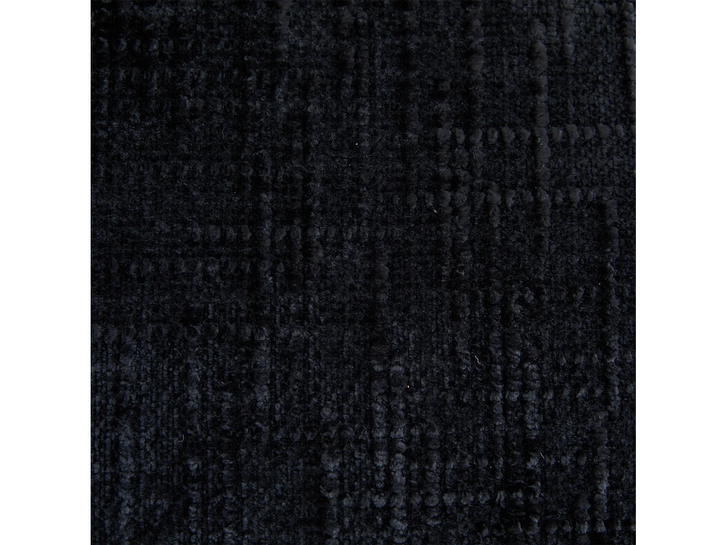 Zwarte 1-zitsbank - Opklapbare bank met rugleuning en kussens - chenille